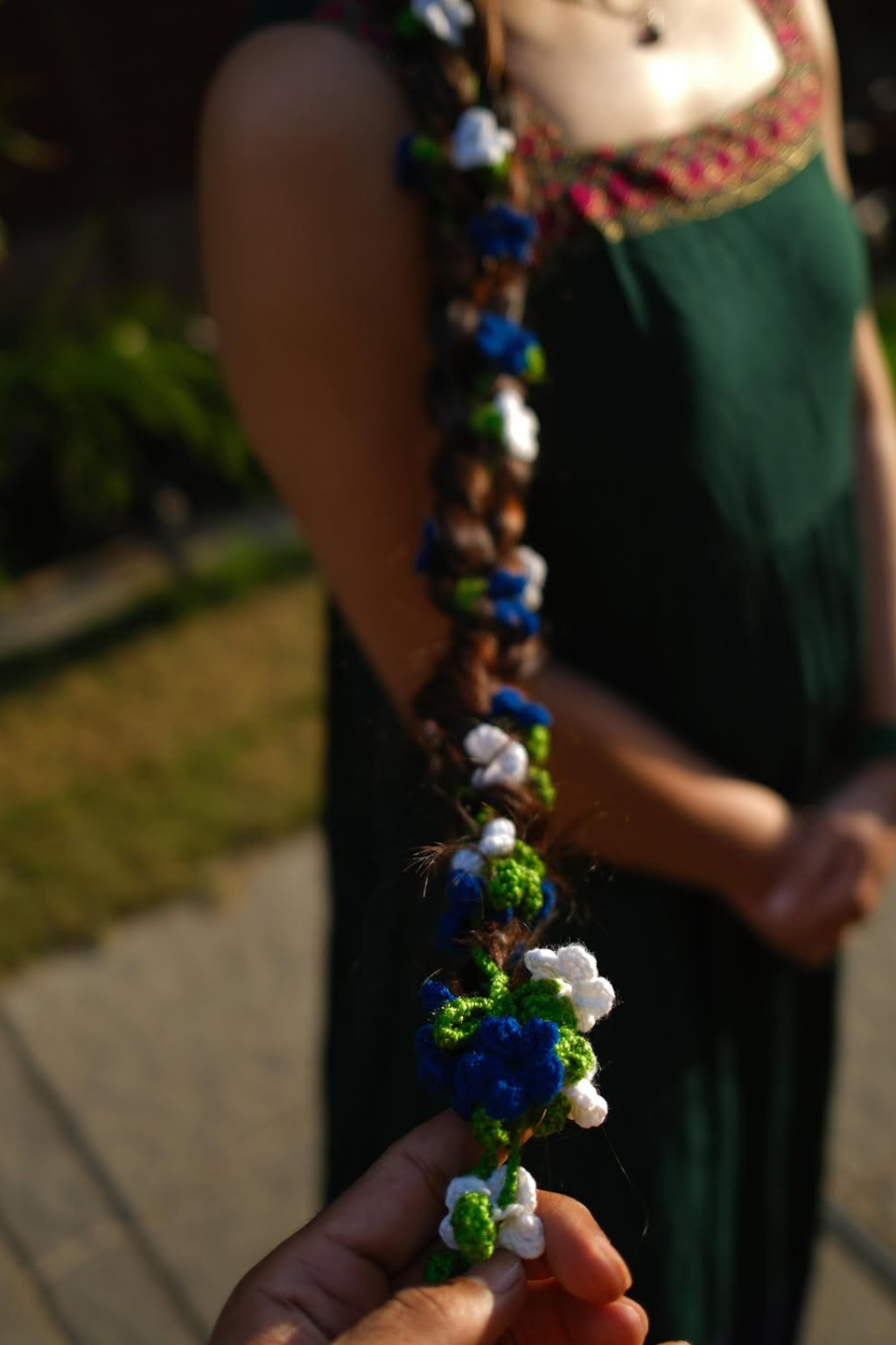 Blue Blossom Crochet Paranda