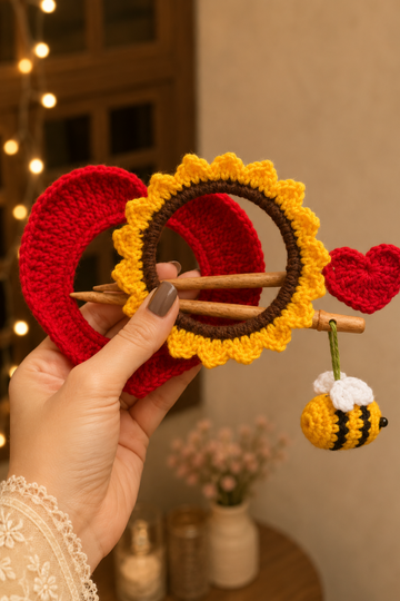Sunshine & Heart Hair Stick - A Little Sunshine, A Lot of Love